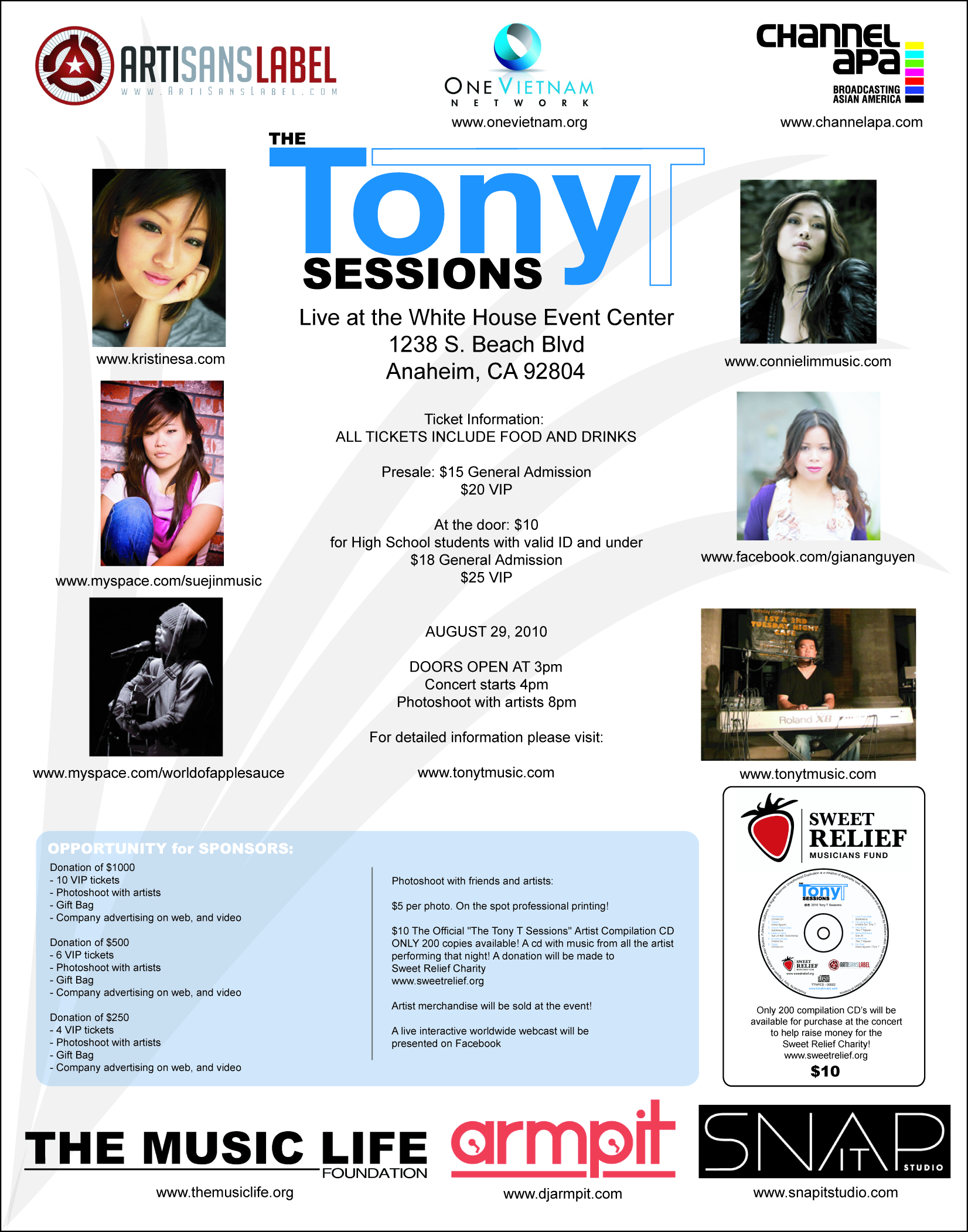 Tony T Sessions Poster with OVN
